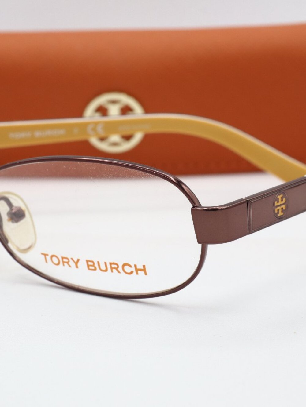New Tory Burch TY 1017 Oval Satin Burgundy Meatal Women's Eyeglasses